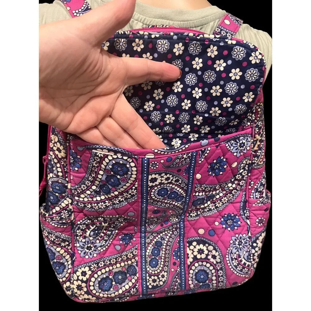 Retired Vera Bradley Cotton Backpack 
